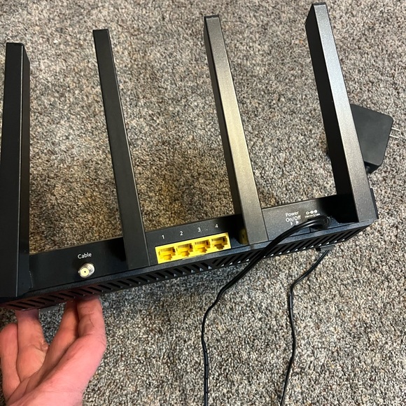 NETGEAR Nighthawk X4S Black WiFi Cable Modem Router - Picture 3 of 3